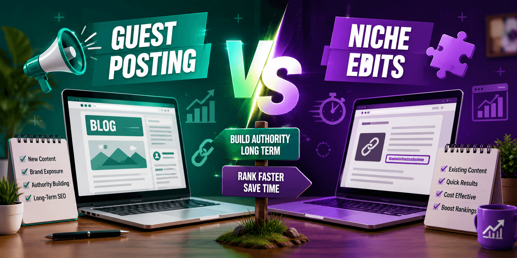 Guest posting versus niche edits